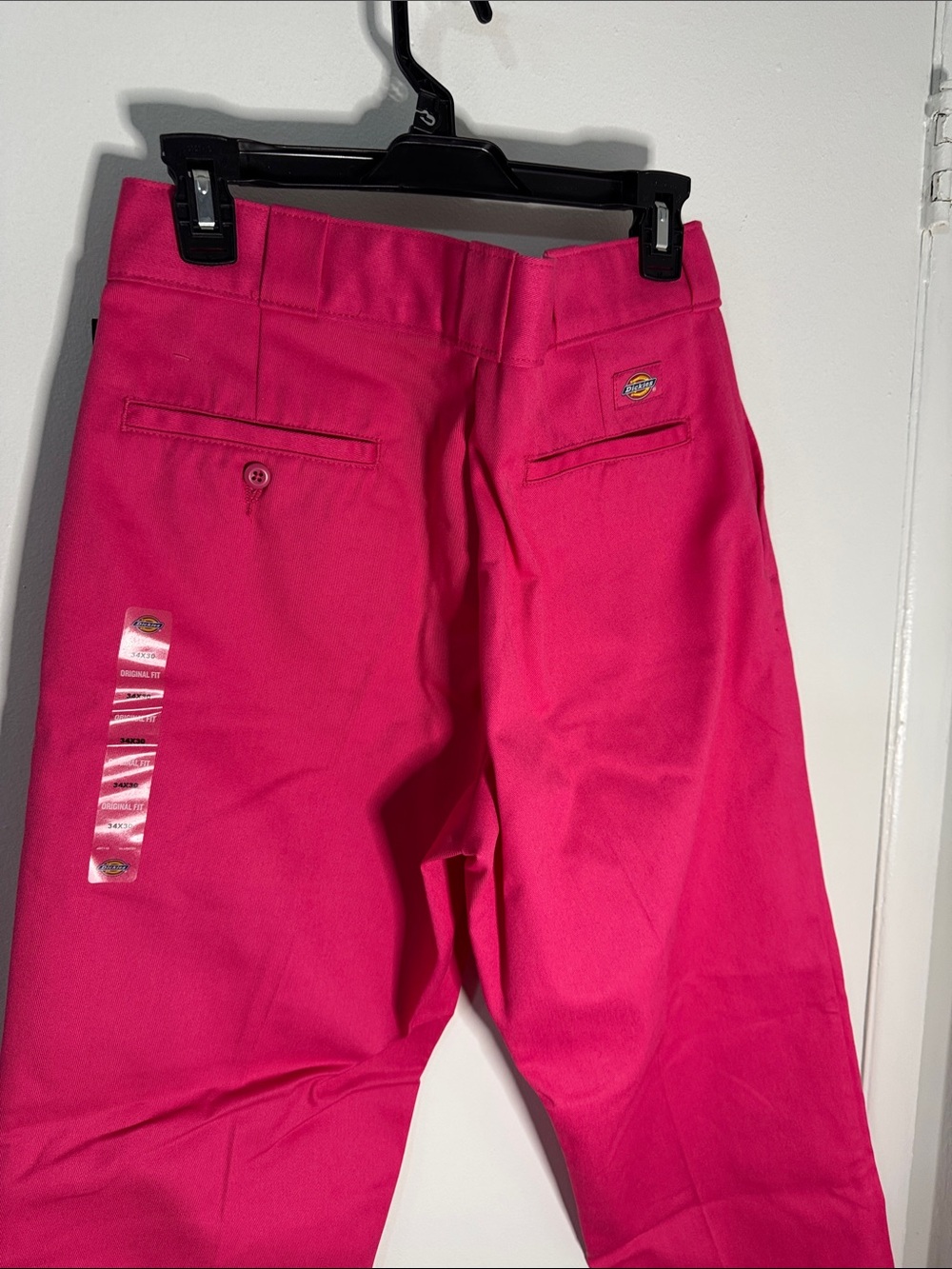 Dickies Men’s 34x30 874 Work Pants Bright/Hot Pink Breast Cancer Awareness NWT - Picture 8 of 13